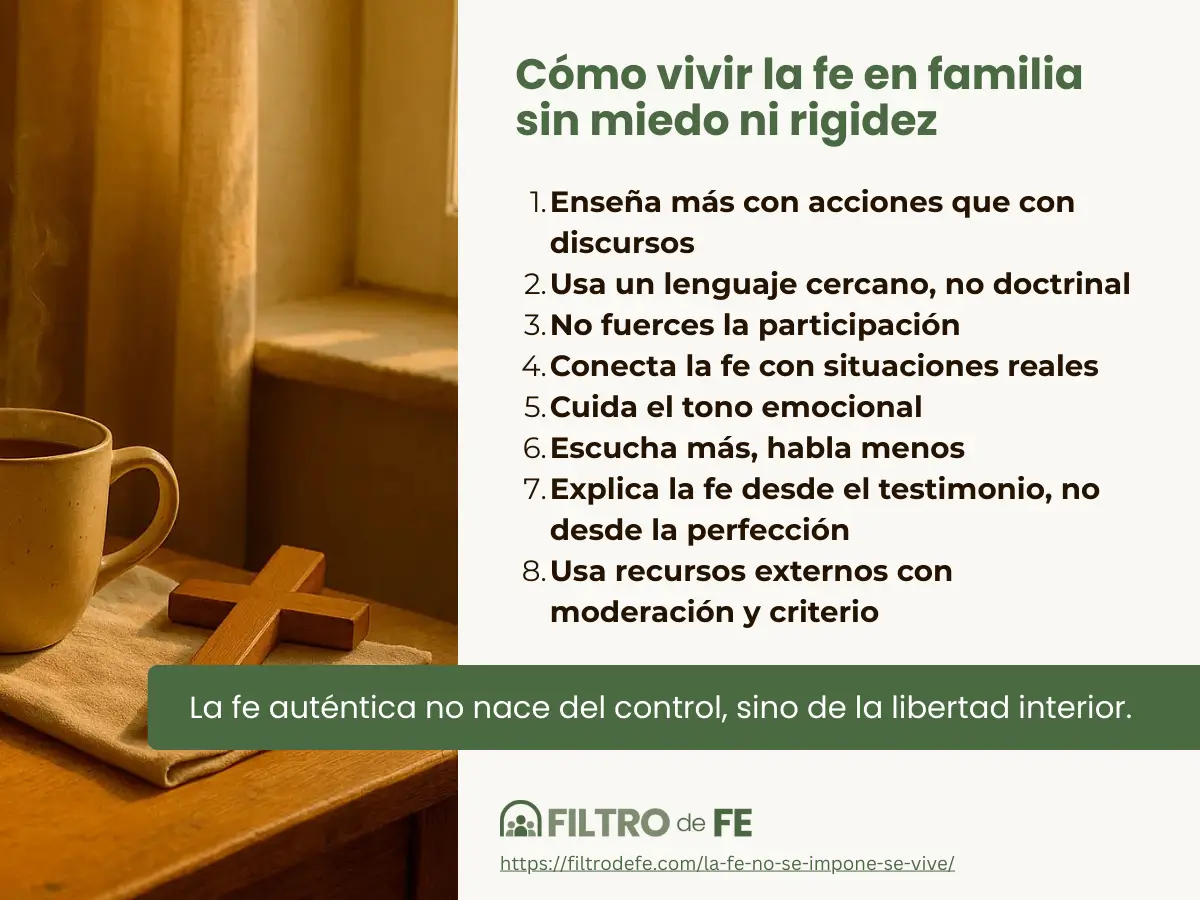 La Fe No se Impone, se Vive: Cómo Formar sin Miedo ni Rigidez