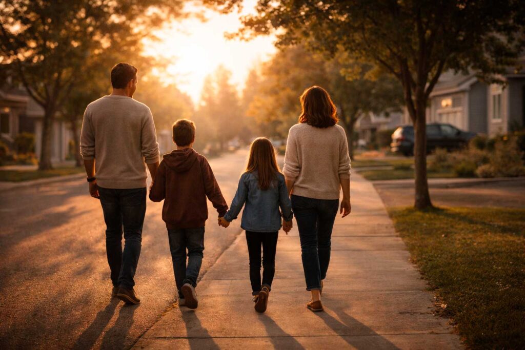 aminar juntos como familia al comenzar un año con fe
